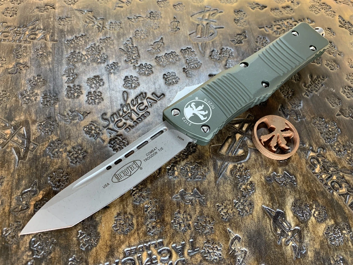 Microtech Combat Troodon Tanto Apocalyptic Standard OD Green 3 Microtech Combat Troodon Tanto Apocalyptic Standard OD Green