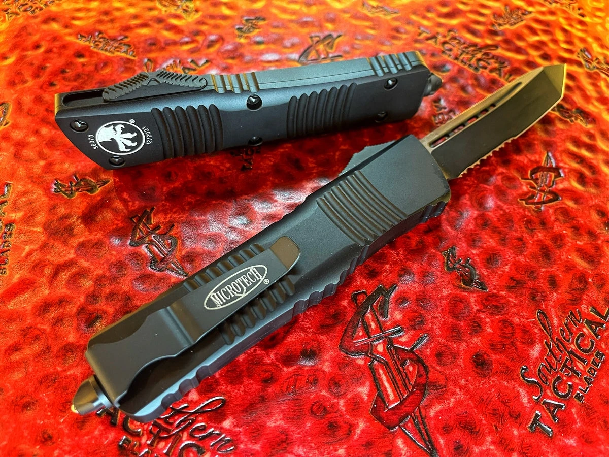 Microtech Combat Troodon Tanto Part Serrated Tactical 4 Microtech Combat Troodon Tanto Part Serrated Tactical - Image 2