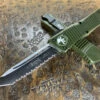 Microtech Combat Troodon Tanto Full Serrated OD Green