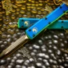 Microtech UTX-70 OTF Automatic Knife Double Edge Standard Blue 1 Microtech UTX-70 OTF Automatic Knife Double Edge Standard Blue -Southern Blades MT147 1BL 2