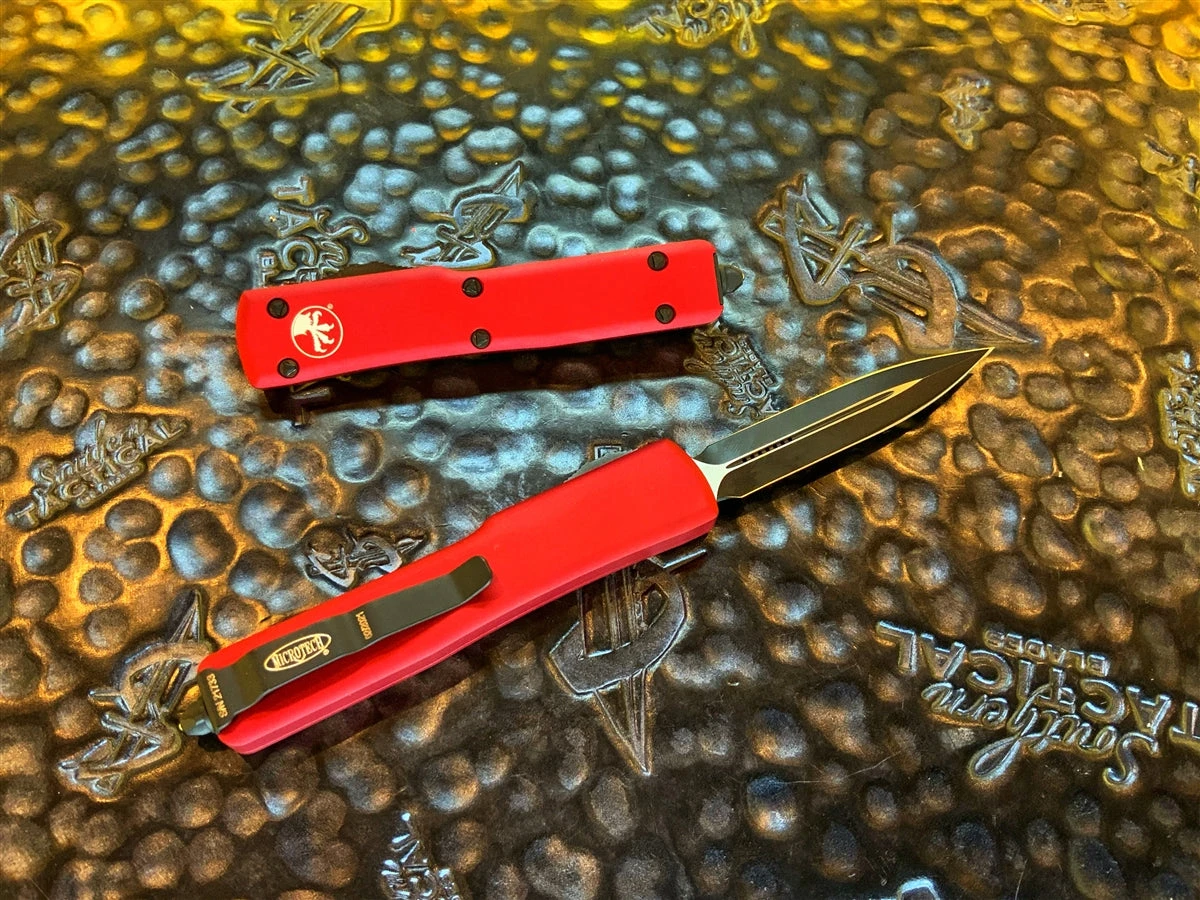 Microtech UTX-70 Double Edge Standard Red 4 Microtech UTX-70 Double Edge Standard Red - Image 2
