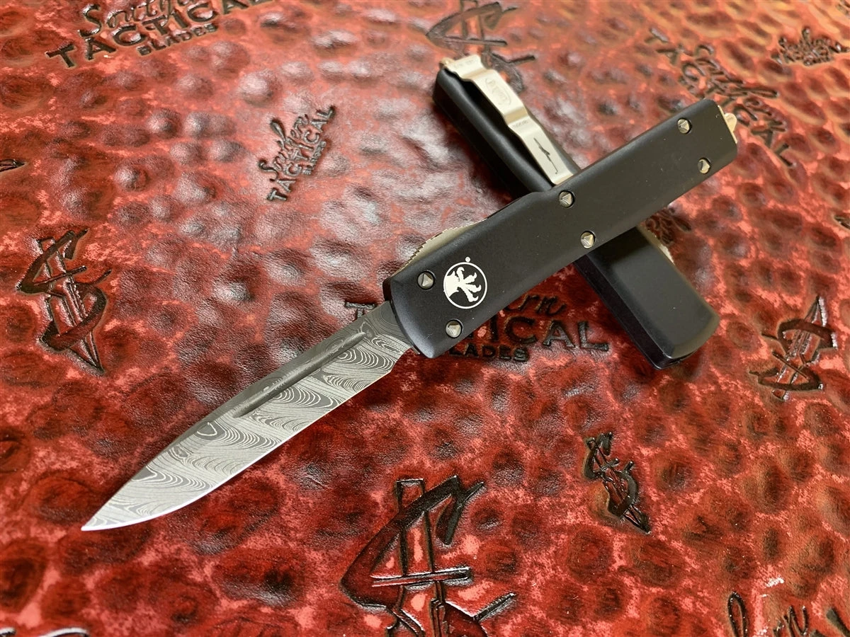 Microtech UTX-70 Single Edge Damascus Standard 3 Microtech UTX-70 Single Edge Damascus Standard
