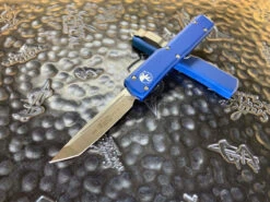 Microtech UTX-70 Tanto Edge Satin Standard Blue
