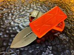 Microtech Exocet Double Edge Apocalyptic Standard Orange