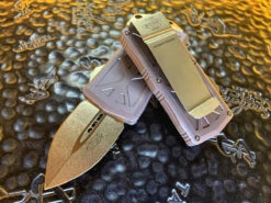 Microtech Exocet Double Edge Stonewashed Standard Grey