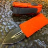 Microtech Exocet Double Edge Standard Orange -Southern Blades MT157 1OR 2