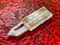 Microtech Exocet Tanto Edge SandTrooper Full Serrated