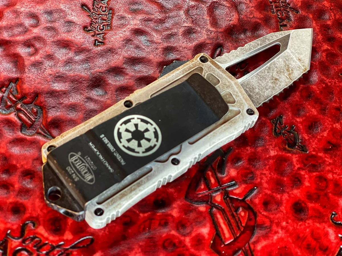 Microtech Exocet Tanto Edge SandTrooper Full Serrated 4 Microtech Exocet Tanto Edge SandTrooper Full Serrated - Image 2