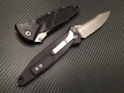 Microtech Socom Elite Single Edge Stonewashed Part Serrated -Southern Blades MT160 11 3