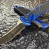 Microtech Socom Elite Auto Single Edge Part Serrated Blue 2 Microtech Socom Elite Auto Single Edge Part Serrated Blue -Southern Blades MT160A 2BL 2