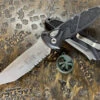 Microtech Socom Elite Auto Tanto Stonewashed Part Serrated