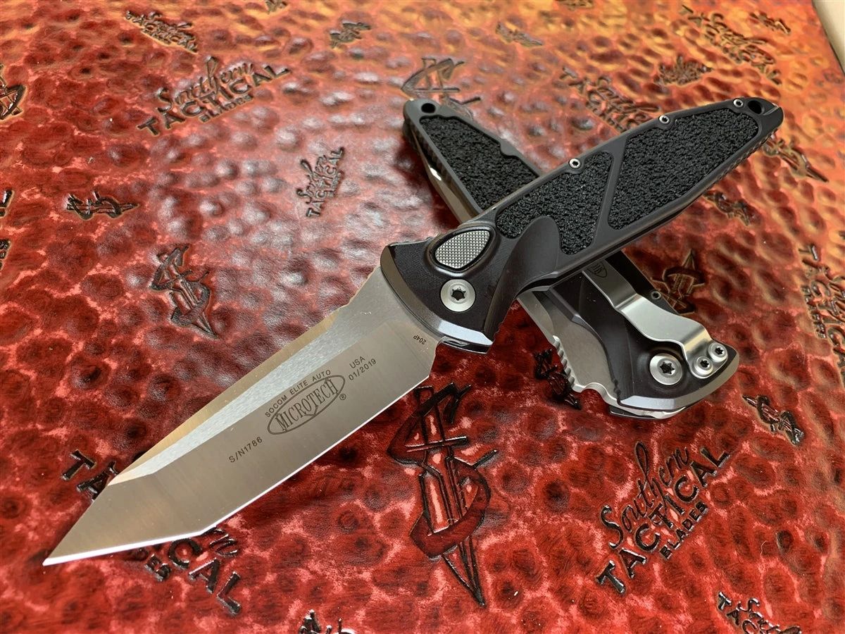 Microtech Socom Elite Auto Tanto Satin Standard 3 Microtech Socom Elite Auto Tanto Satin Standard