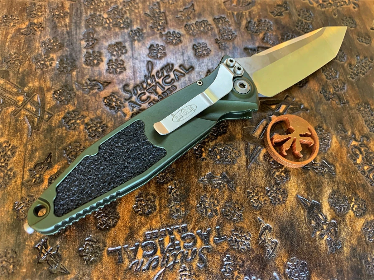 Microtech Socom Elite Auto Tanto Satin Standard OD Green 4 Microtech Socom Elite Auto Tanto Satin Standard OD Green - Image 2