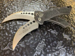 Microtech Hawk Automatic Stonewashed Standard “Proof Run”