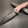 Microtech Sigil MK6 DLC Black Full Serrated Tan 1 Microtech Sigil MK6 DLC Black Full Serrated Tan -Southern Blades MT196 3DLCTA 2