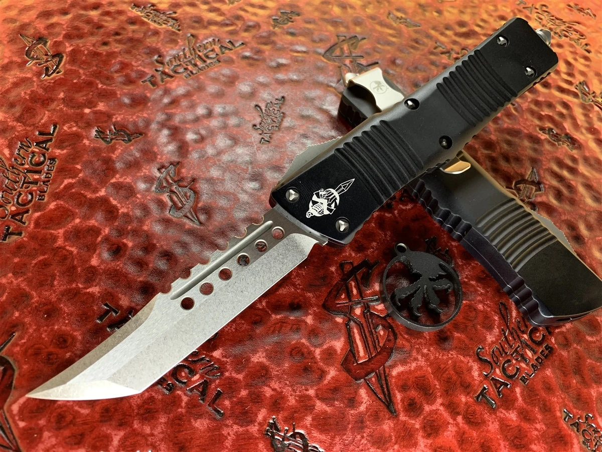Microtech Combat Troodon Hellhound Tanto Stonewashed Standard 3 Microtech Combat Troodon Hellhound Tanto Stonewashed Standard