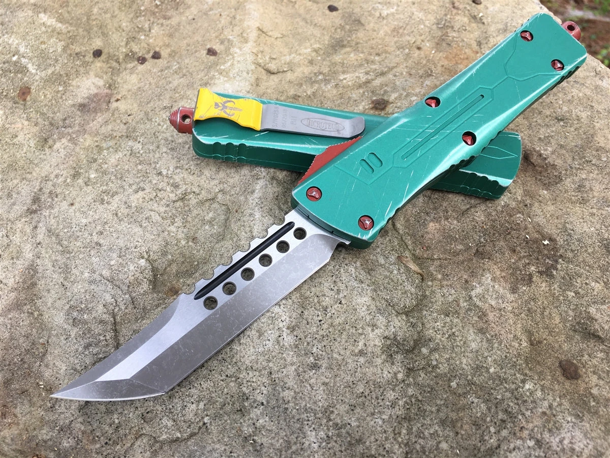 Microtech Combat Troodon OTF Automatic Knife Bounty Hunter Hellhound Tanto 3 Microtech Combat Troodon OTF Automatic Knife Bounty Hunter Hellhound Tanto