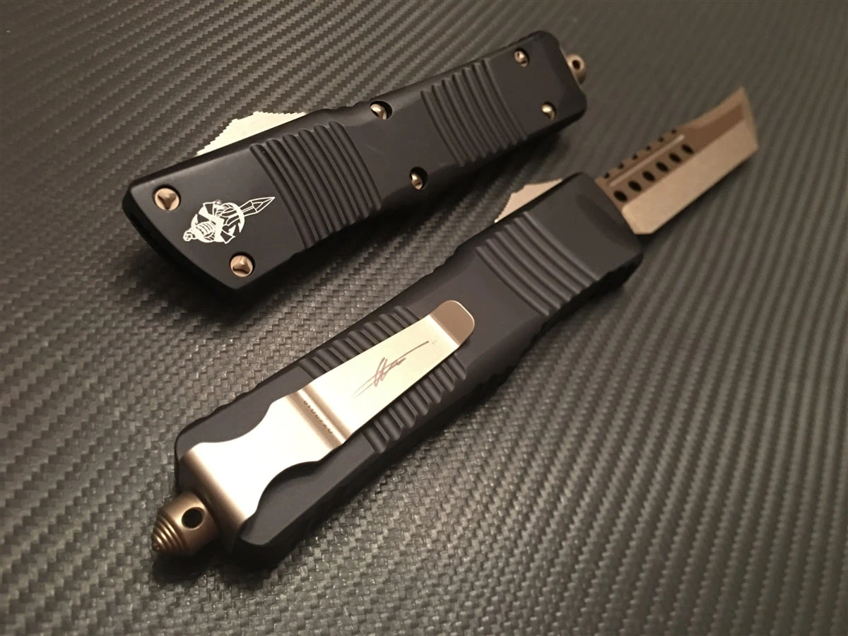 Microtech Signature Series Combat Troodon Hellhound Tanto Bronzed Standard 4 Microtech Signature Series Combat Troodon Hellhound Tanto Bronzed Standard - Image 2