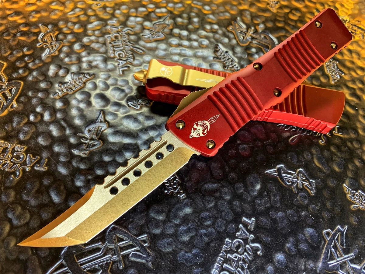 Microtech Combat Troodon Hellhound Tanto Bronzed Standard Merlot 3 Microtech Combat Troodon Hellhound Tanto Bronzed Standard Merlot