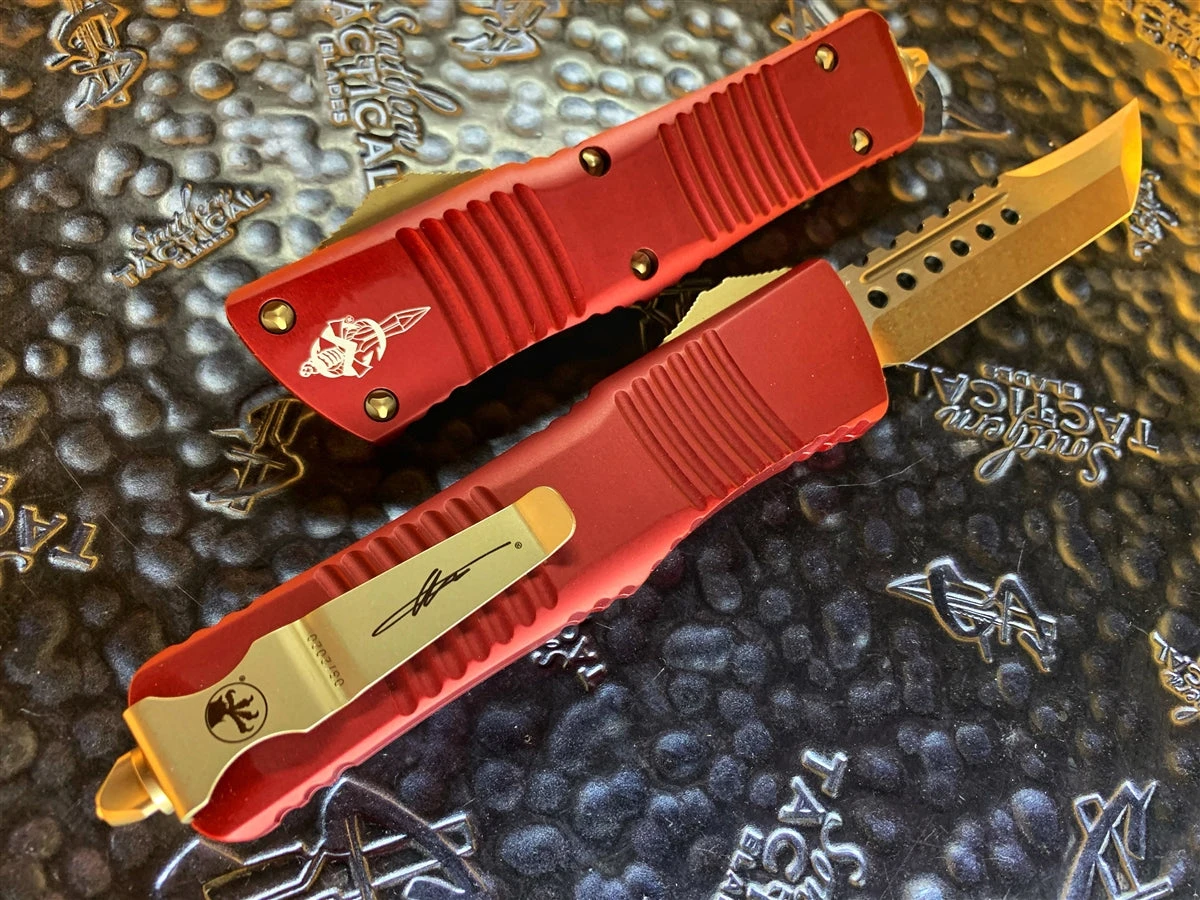 Microtech Combat Troodon Hellhound Tanto Bronzed Standard Merlot 4 Microtech Combat Troodon Hellhound Tanto Bronzed Standard Merlot - Image 2