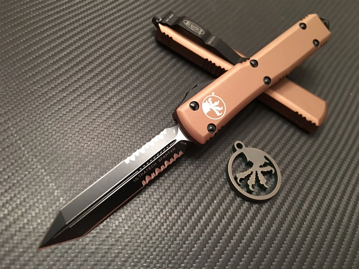 Microtech Ultratech Spartan Part Serrated Tan 3 Microtech Ultratech Spartan Part Serrated Tan