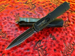 Microtech Dirac Double Edge DLC Standard Tactical W/ DLC Accents Shadow Edition