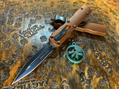 Microtech Dirac Double Edge Standard Tan