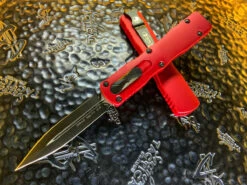 Microtech Dirac Delta Double Edge Standard Red