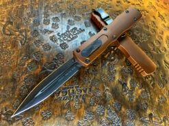 Microtech Dirac Delta Double Edge Standard Tan