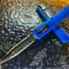 Microtech Dirac Delta Double Edge Double Full Serrated Blue 1 Microtech Dirac Delta Double Edge Double Full Serrated Blue -Southern Blades MT227 D3BL 2