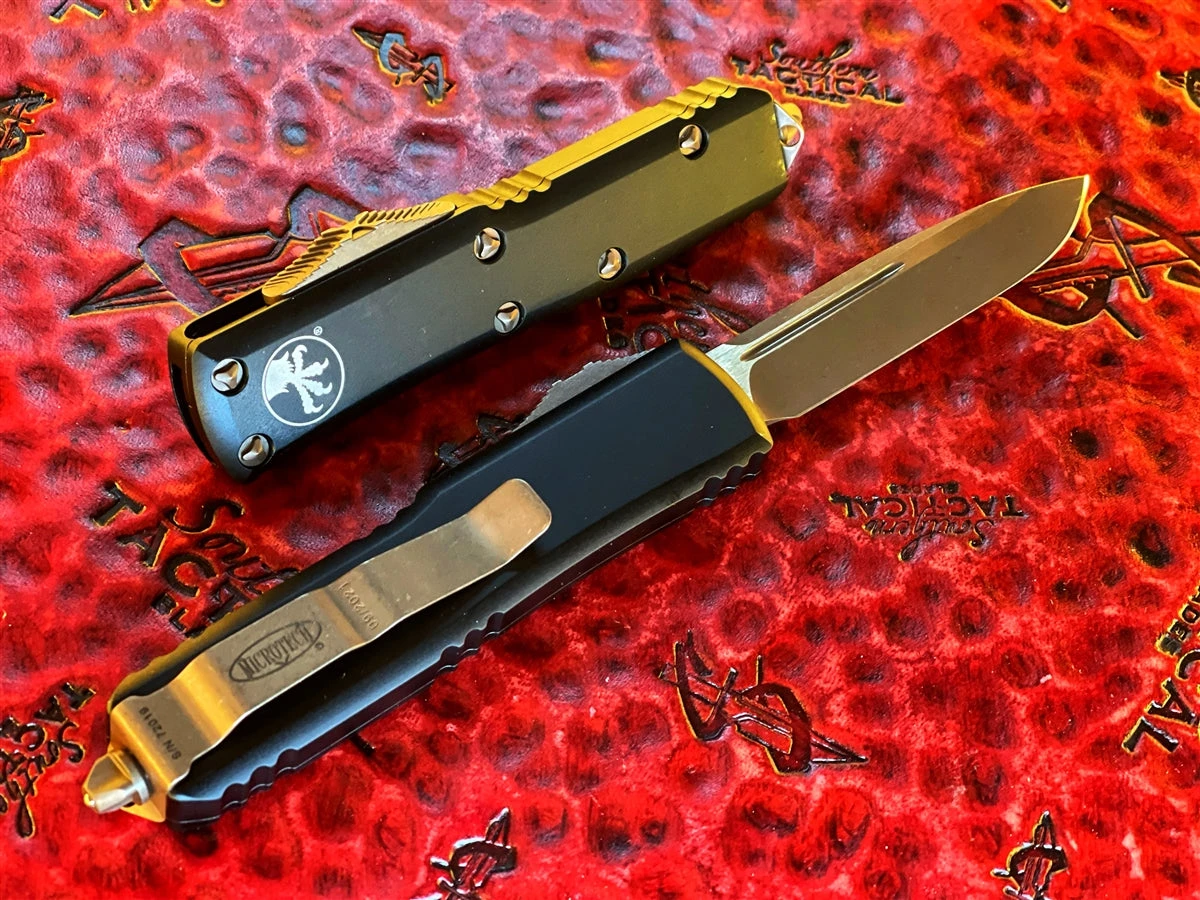 Microtech UTX-85 Single Edge Bronzed Apocalyptic Standard 4 Microtech UTX-85 Single Edge Bronzed Apocalyptic Standard - Image 2
