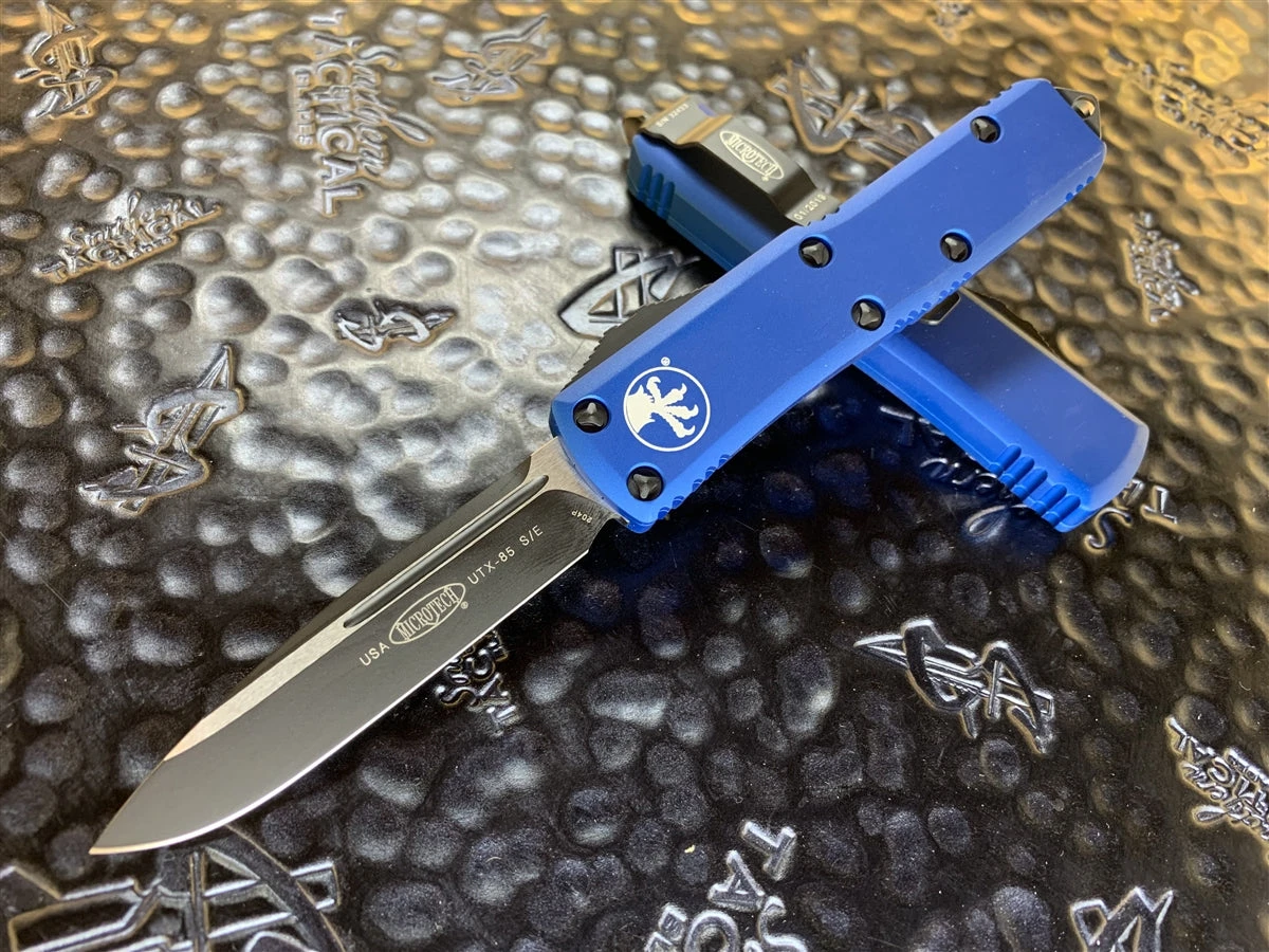 Microtech UTX-85 Single Edge Standard Blue 3 Microtech UTX-85 Single Edge Standard Blue