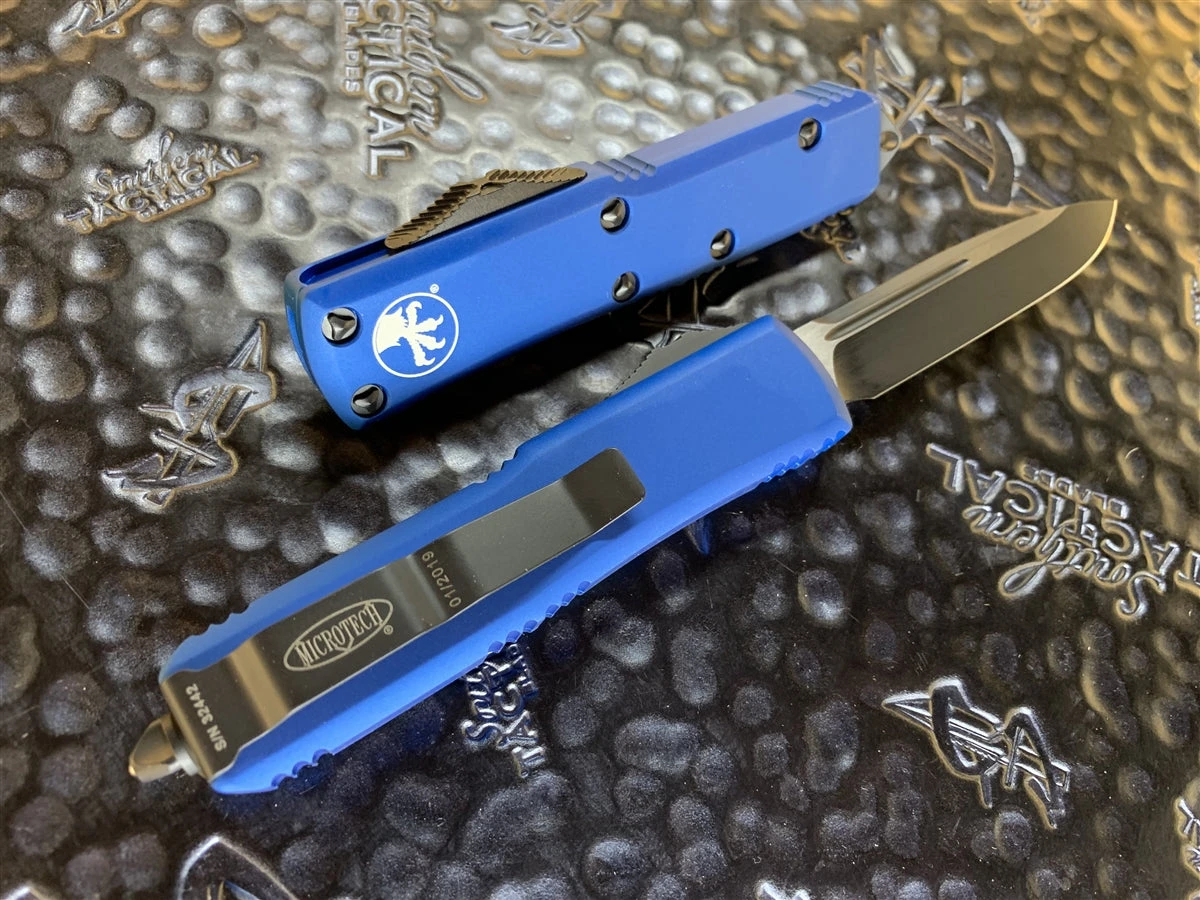 Microtech UTX-85 Single Edge Standard Blue 4 Microtech UTX-85 Single Edge Standard Blue - Image 2