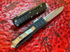 Microtech UTX85 II Stepside Single Edge Stonewash Standard Signature Series 5 Microtech UTX85 II Stepside Single Edge Stonewash Standard Signature Series -Southern Blades MT231II 10S 3