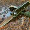 Microtech UTX-85 Double Edge Bronzed Standard OD Green