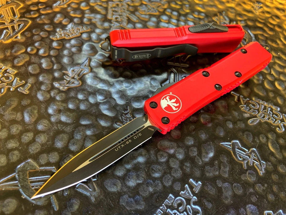 Microtech UTX85 Double Edge Standard Red 4 Microtech UTX85 Double Edge Standard Red - Image 2