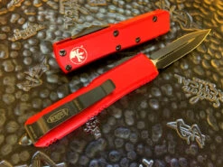 Microtech UTX85 Double Edge Standard Red 7 Microtech UTX85 Double Edge Standard Red -Southern Blades MT232 1RD 4
