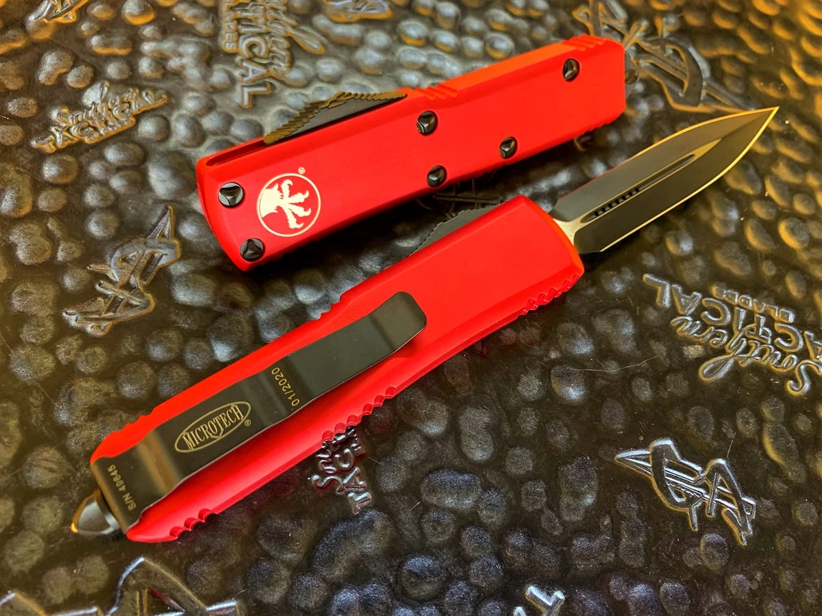 Microtech UTX85 Double Edge Standard Red 5 Microtech UTX85 Double Edge Standard Red - Image 3