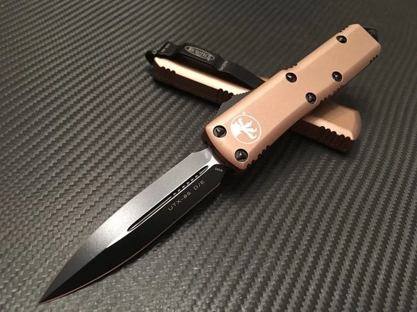 Microtech UTX85 Double Edge Standard Tan 3 Microtech UTX85 Double Edge Standard Tan