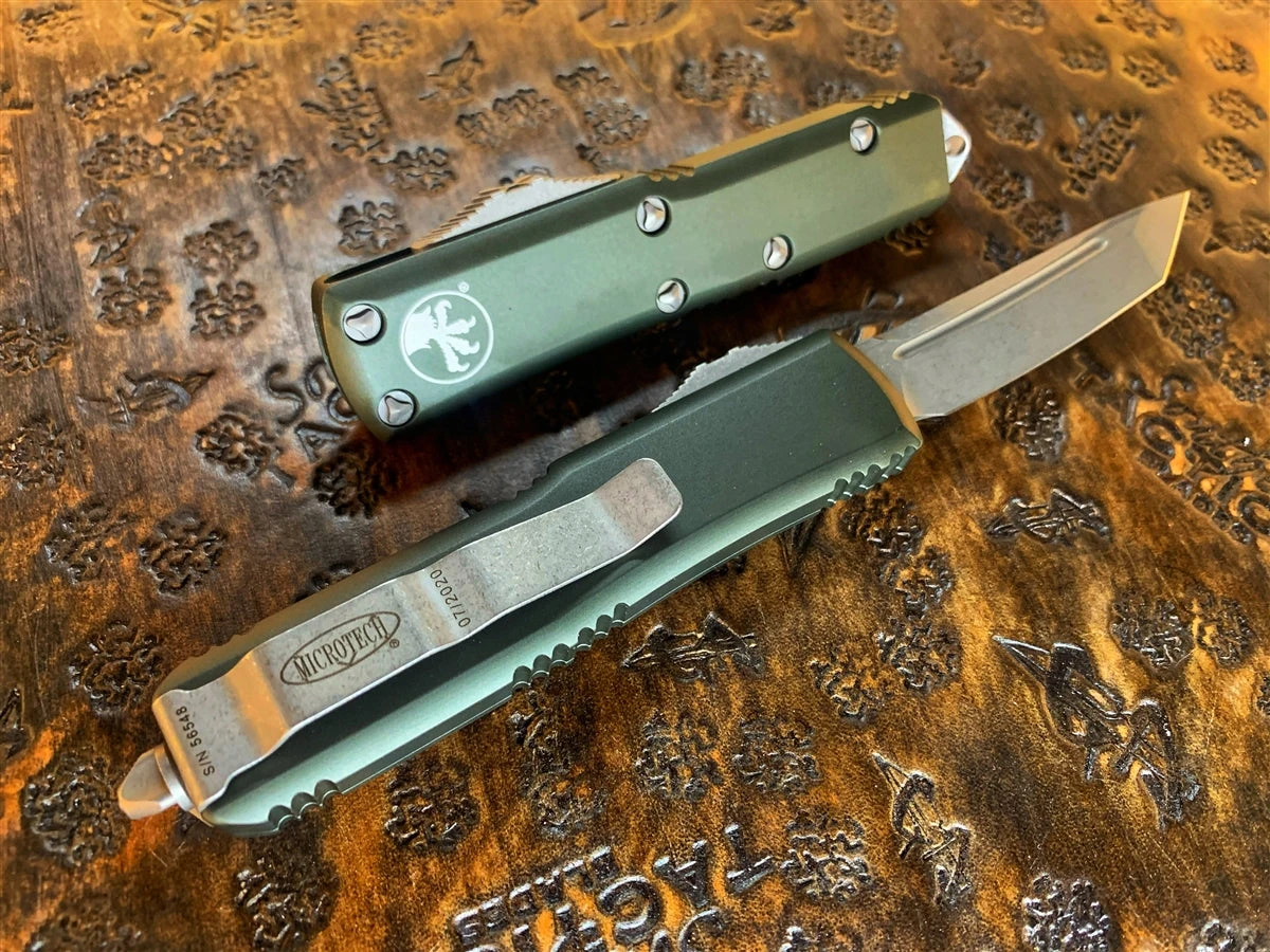 Microtech UTX85 Tanto Apocalyptic Standard OD Green 4 Microtech UTX85 Tanto Apocalyptic Standard OD Green - Image 2