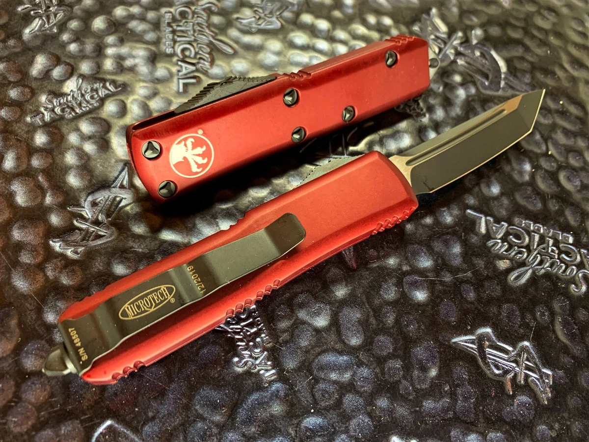Microtech UTX85 Tanto Standard Merlot 4 Microtech UTX85 Tanto Standard Merlot - Image 2