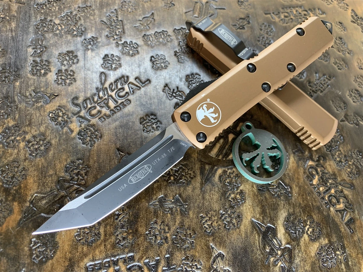 Microtech UTX85 Tanto Standard Tan 3 Microtech UTX85 Tanto Standard Tan