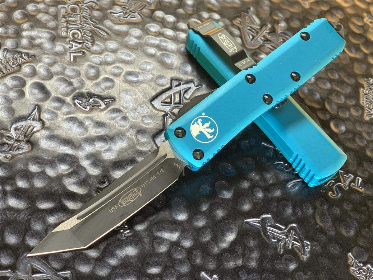Microtech UTX85 Tanto Standard Turquoise 3 Microtech UTX85 Tanto Standard Turquoise