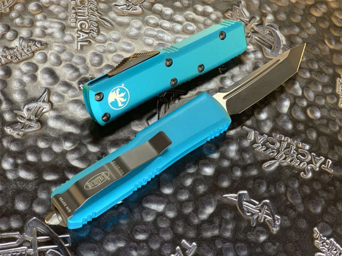 Microtech UTX85 Tanto Standard Turquoise 4 Microtech UTX85 Tanto Standard Turquoise - Image 2