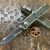 Microtech UTX85 Tanto Part Serrated OD Green 2 Microtech UTX85 Tanto Part Serrated OD Green -Southern Blades MT233 2OD 2