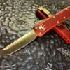 Microtech UTX85 Tanto Satin Standard Merlot