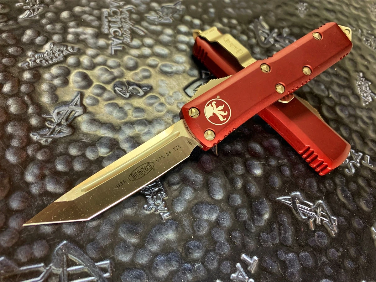 Microtech UTX85 Tanto Satin Standard Merlot 3 Microtech UTX85 Tanto Satin Standard Merlot