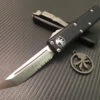 Microtech UTX85 Tanto Satin Part Serrated