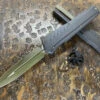 Microtech Cypher MK7 Double Edged Limited Edition OD Green Blade W/ Green Accents