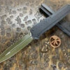 Microtech Cypher MK7 Double Edged Limited Edition OD Green Blade W/ Black Accents 2 Microtech Cypher MK7 Double Edged Limited Edition OD Green Blade W/ Black Accents -Southern Blades MT242M 1GRBK 2
